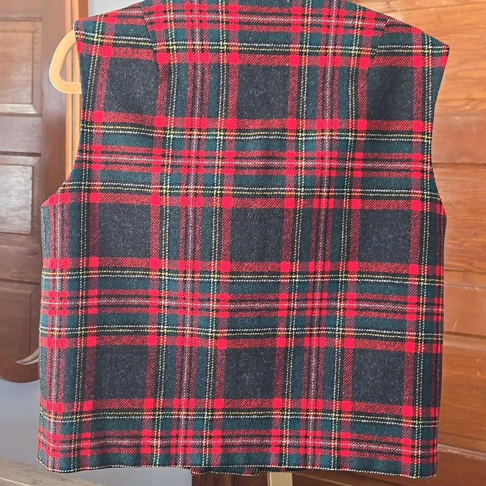 Vintage Pendleton Classic Tartan Plaid Wool Vest XL - Picture 4 of 6
